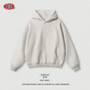 BE Solid Color Fleece Hooded Sweater Loose Thermal Cropped Pants Sports and Leisure Suit