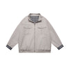 Neverules Patchwork Plaid Stand-Up Jacket