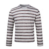 MADEEXTREME Contrast Texture Striped Long Sleeves