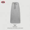 BE Women's Spring Long A-shaped Skirt High Waist Straight Loose Skirt