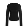11KN Basic Slim-fit and Thin Waist Bottoming Shirt Long Sleeves