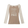 HeyHenry One-letter Collar Print Slim-fit Long Sleeves