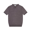 Following Old Money Wind Lyocell Striped Small V-Neck Knitted Sweater Short Sleeves