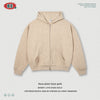 BE Autumn and Winter Heavy 320g Flower Sand Embroidered Hooded Zipper Sweater Jacket