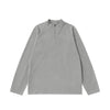 Inflation Double-Sided Fleece Half Zipper Warm Ragged Sleeve Long Sleeve