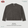 BE Waffle Fried Snowflake Loose Shoulder Boxy Long Sleeve