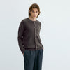 (Un) Following Simple Versatile Pit Strip Knitted Cardigan Sweater