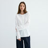 Lyocell Blended Smart Henry Neck Knitted Long Sleeve T-Shirt