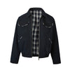 "Plaid Inner" Old Money Style Retro Contrast Color Washed Old Tooling Cleanfit Jacket