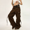 Jimmy Pleated Streamer Wide-leg Loose-fitting Overalls