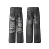 DC Ripped Print Straight Jeans