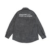 SANHOMME Mottled Old Retro Washed Shirt