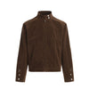 Vintage Brown Fleece Autumn and Winter Suede Jacket