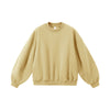 Scimitar Sleeve Crew Neck Fleece Sweater