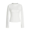 11KN Basic Slim-fit and Thin Waist Bottoming Shirt Long Sleeves