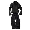 Pokiovo Premium Set Stand-Up Collar Slim-fit Jacket Mopping Pants Casual Sweater Two-piece Sweatpants