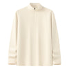 Inflation Quick-drying Semi-zipper Stand-up Collar Casual Long Sleeve