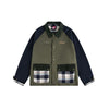 BOXXX Spliced Plaid Pocket Loose Jacket