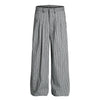 Jimmy Plaid Pleated Wide-leg Drop-down Long-sense Slacks