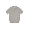 Following The Old Money Wind Shoulder POLO Shirt Knitted Short Sleeves