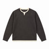 THREATENED Retro Simple Solid Color Crew Neck Sweater