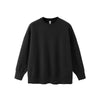 Inflation Old Money Round Neck High Elastic Core-spun Yarn Loose Knitted Sweater Top
