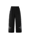 Air Layer Scimitar Street Spray Printing Wide-leg Sweatpants