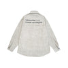 SANHOMME Mottled Old Retro Washed Shirt