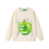 Beast Street Millennium Style Basic Vintage Printed Loose Sweater