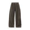 Men's Cotton Linen Multi-Pocket in Classic Vintage Casual Fit Baggy Trousers