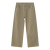 EF JEANS Straight Loose and Simple Medium and High Waist Solid Color Jeans