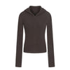 11KN Slim Fit German Velvet Semi-Kew Solid Color Hooded Long Sleeve