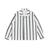 BSAPA Jacquard Casual Striped Long Sleeve Shirt