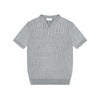 Following Old Money Wind Lyocell Striped Small V-Neck Knitted Sweater Short Sleeves
