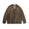 ORIGTEEN Striped Lazy Sweater Jacket