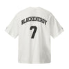BLACKENERGY Alphanumeric No. 7 Printed Couple Casual Short Sleeve T-Shirt