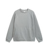 Inflation Temperature Control Fleece Crew Neck Solid Color Sweater
