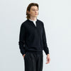Old Money Wind Seagull Neck Small V Neck Loose Stacking Fake Two-piece Knitted Sweater Autumn and Winter