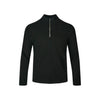 Autumn Cut Cut Cut Design Close Sleeve Shoulder Width Half Zipper Long Sleeve T-Shirt