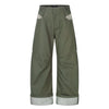 11KN Contrasting Flanging Design Sense Casual Scimitar Overalls