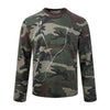 MADEEXTREME Camouflage Printed Loose Bottom Shirt Long Sleeve