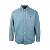 EME Pony Embroidery Washed Versatile Button Shirt Jacket
