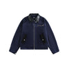 STAFFPICK Design Leather Collar with Vintage Lapel Corduroy Jacket