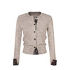 UNBDNS Fur Collar Removable Slim-fit Fake Two-piece Sweater