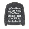 MADEEXTREME Letter Cleantfit Lazy Knitted Sweater