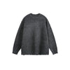 YEOOTI Design Sweater Crew Neck Loose Knitted Sweater