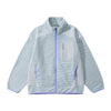 Wave Contrast Zipper Fleece Sport Zipper Jacket