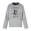 TIFO  Animal Hound Dog Print Crew Neck Trend INS Long Sleeve T-Shirt