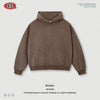 BE Pure Cotton Bristle Fried Snowflake Shoulder Hooded Sweater