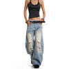 Jimmy Wash Ripped Cleanfit Straight Jeans